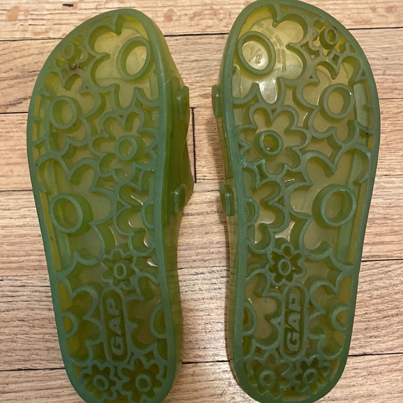 Green Jelly Slip Ons. - Picture 4 of 4